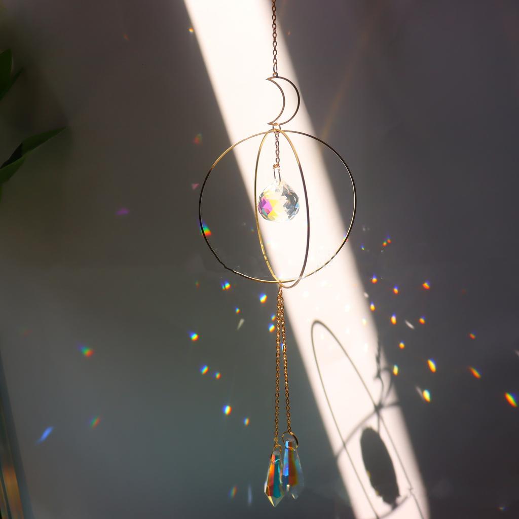 Хрустальный Ловец Солнца, Солнце, Луна, Звезды, Призма, Бусины, Радужные Шары, Слезы, Капли, Ловец Солнца для украшения сада, Подвеска для окон