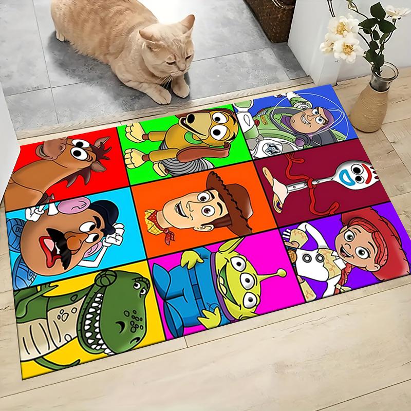 Toy Story Characters Carpet Rug Soft Washable Antislip Home Living Room Sofa Mats Personalized Christmas Rug