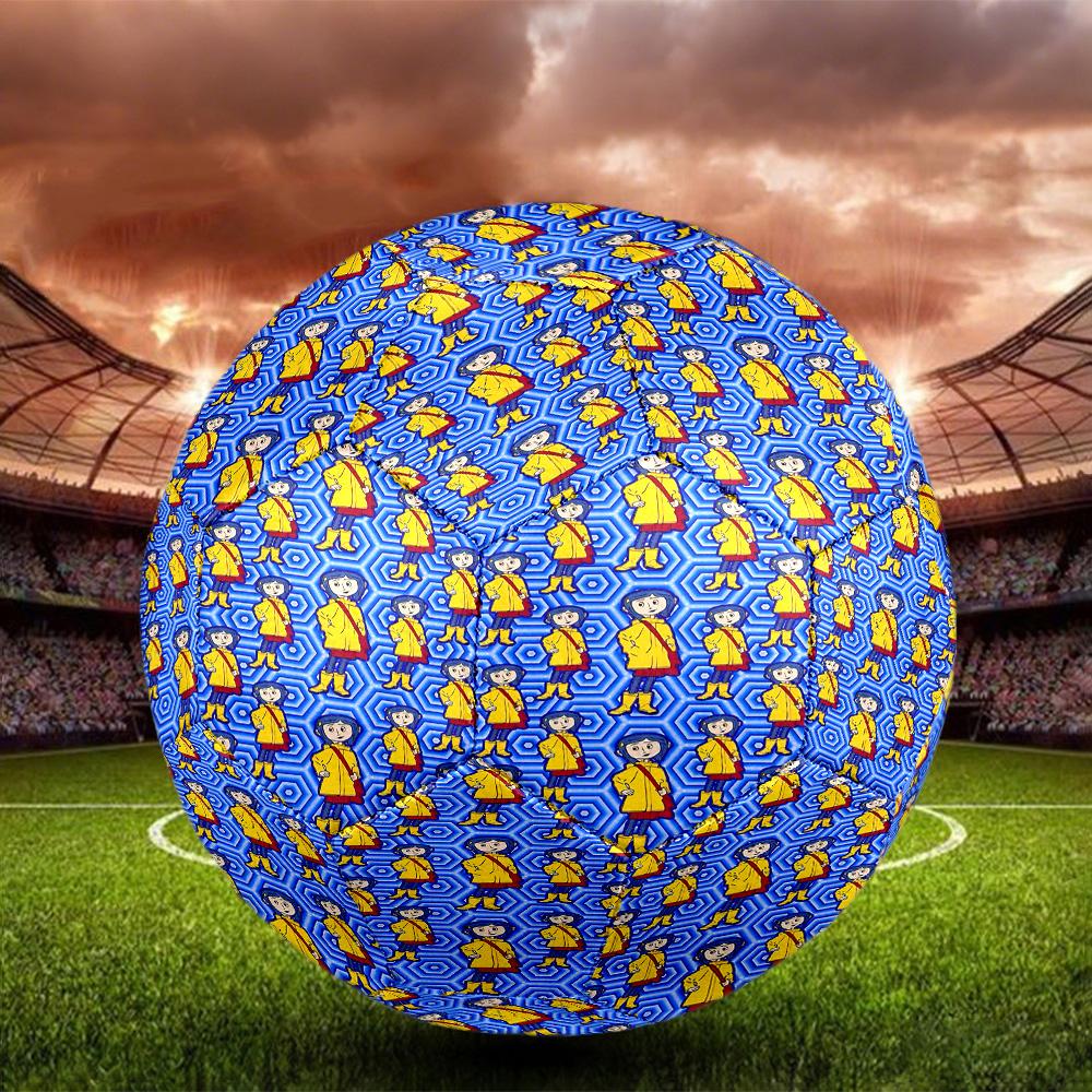 Coraline Print Size 5 Soccer Ball, Standard Match Football for Sports Game and Team Practice, Ideal Gift for Soccer Fans