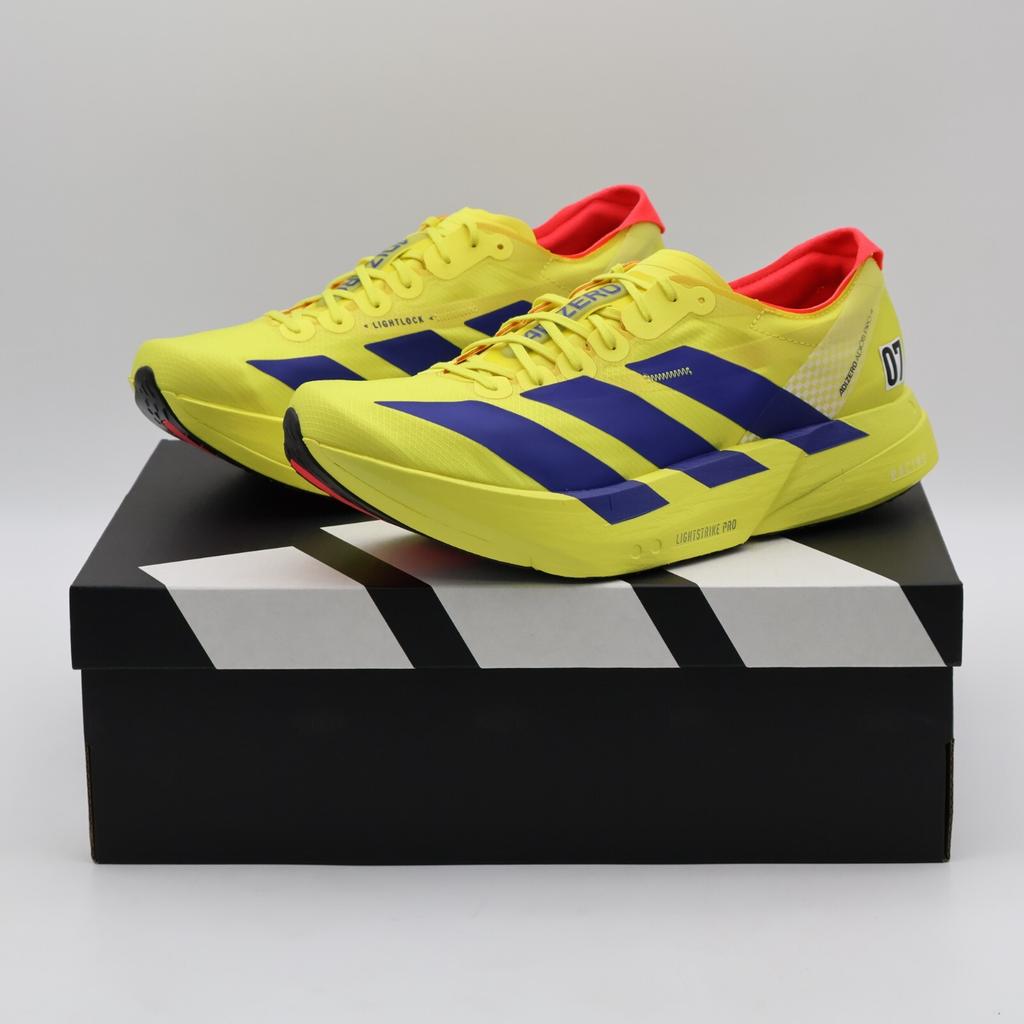 JR6373 adidas Adizero Adios Pro 4 Pure Sulfur Lucid Blue Lucid Red (Мужской)