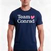 Team Conrad Tshirt Summer Casual Cotton Tee Oversized Streetwear Tops Vintage Graphic Print Loose Fit Short Sleeve