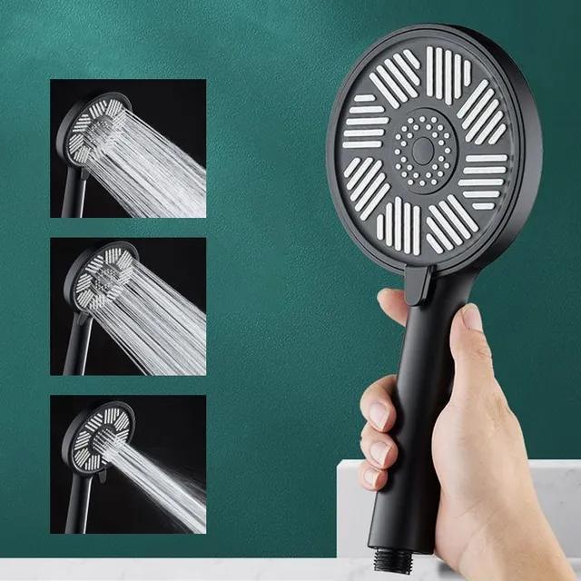 13cm Big Panel Shower Head High Pressure Rainfall Shower Water Saving 3 Modes Adjustable Shower Head Bathroom Accessories
