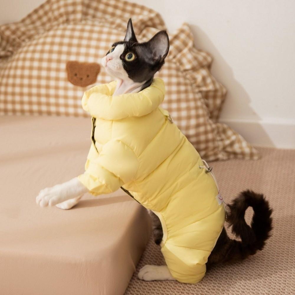 Padded Cotton Dog Jumpsuit Four Legs Design Puppy Down Jacket Warm Pet Coat For Dogs
