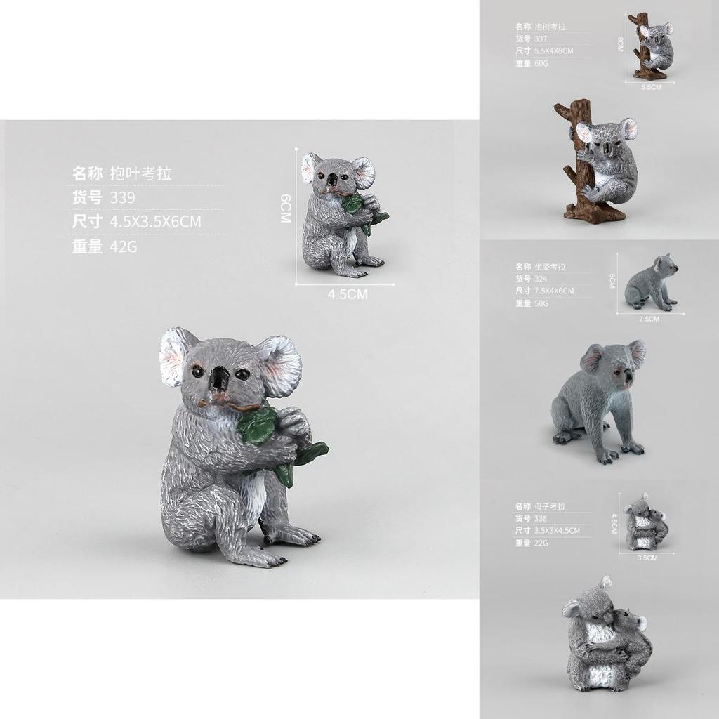 Реалистичная модель животного Коала ПВХ Коллекционная для любителей дикой природы и декора природы