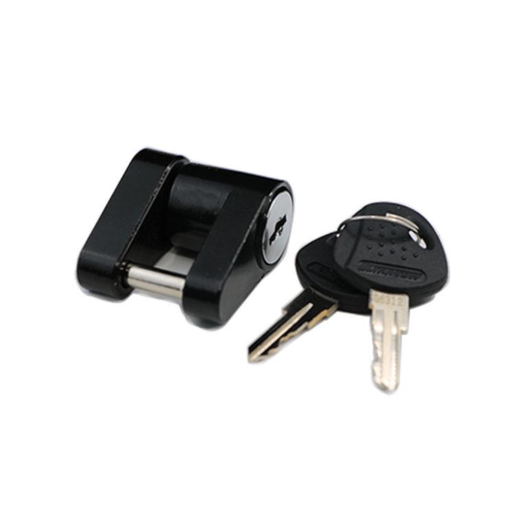 Gold 1/4" Copper Plated Tow Hitch and Coupler Lock for Trailers and RVs