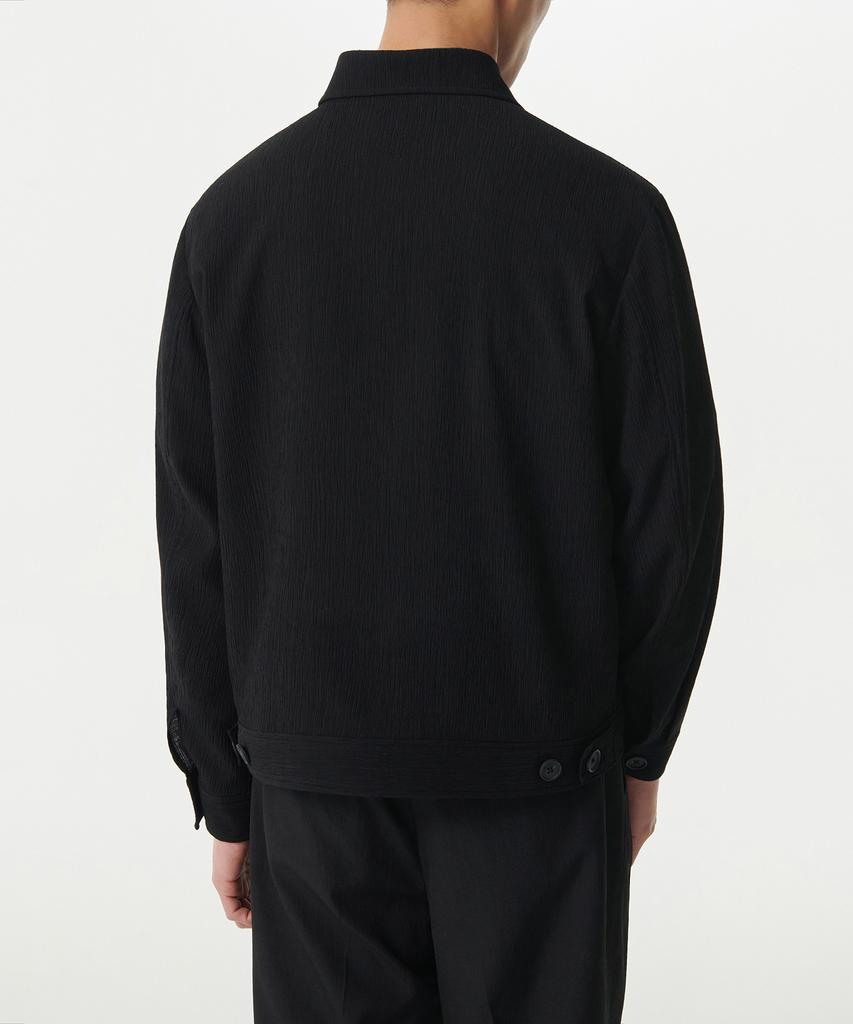 Musinsa Standard Crinkle Minimalist Jacket [Black]