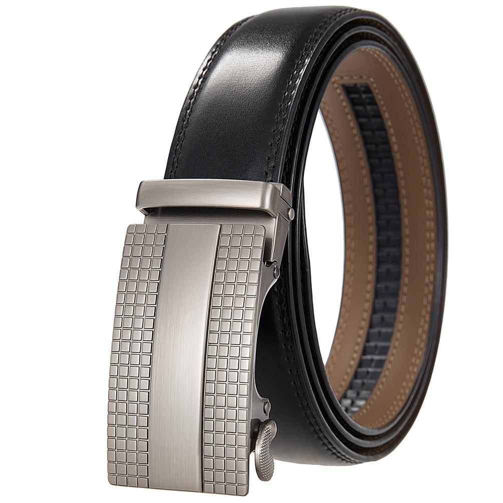 1 шт. Модный деловой ремень, ремень для мужчин, двухслойный ремень, ремень с автоматической пряжкой Ly36-35653-1