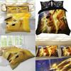 Комплект постельного белья Пикачу для детей Мягкий и прочный пододеяльник и наволочка