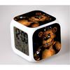 Fnaf Многофункциональный Медведь 7 цветов Цифровой Будильник Светодиодные Часы Будильник Куб