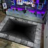 3D Иллюзия Глубокая Яма Ловушка Напольный Коврик Реалистичный Визуальный Эффект Нескользящий Ковер Коврик для Игр Гостиной Домашний Декор