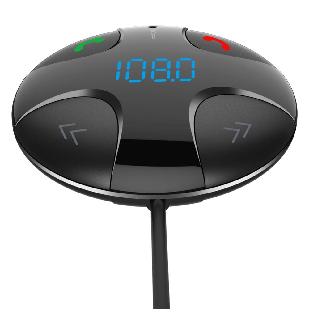 Bluetooth FM-передатчик Беспроводной автомобильный приемник AUX Комплект MP3-аудиоплеер Громкая связь Адаптер-динамик