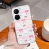 Чехол для телефона Huawei Enjoy 80 Простой цветочный чехол для Huawei Nova Y73 Мягкий ТПУ Прозрачный Силикон Легкий Противоскользящий Funda Capa