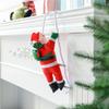 Santa Ladder Pendant Christmas Decoration Festive Santa Ornament with Curly Beard Festive Hanging Ornament