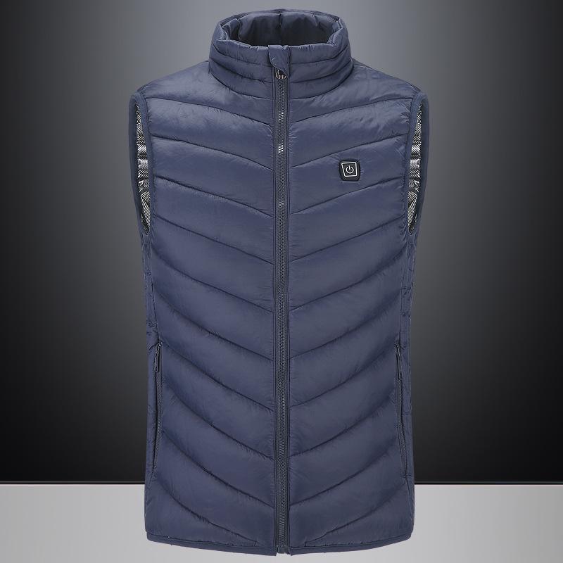 Новая обновленная версия унисекс USB жилет с электрическим подогревом куртка грелка зимний жилет для кемпинга на открытом воздухе регулировка температуры