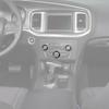 For 11-23 Chrysler 300/Charger Black Alloy AC Radio Switch Knob Trim Ring Cover