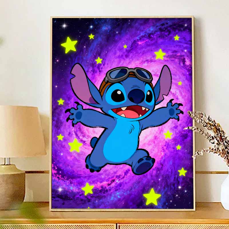 Disney 5d diamond painting, Stitch diamond art painting diy handmade sticker gift, home decoration painting