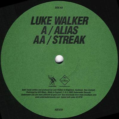12-дюймовая пластинка ЛЮК УОКЕР - Псевдоним / Полоса H20070 Underwater Reco 2005 UK Танцевальная и Электронная Б/У