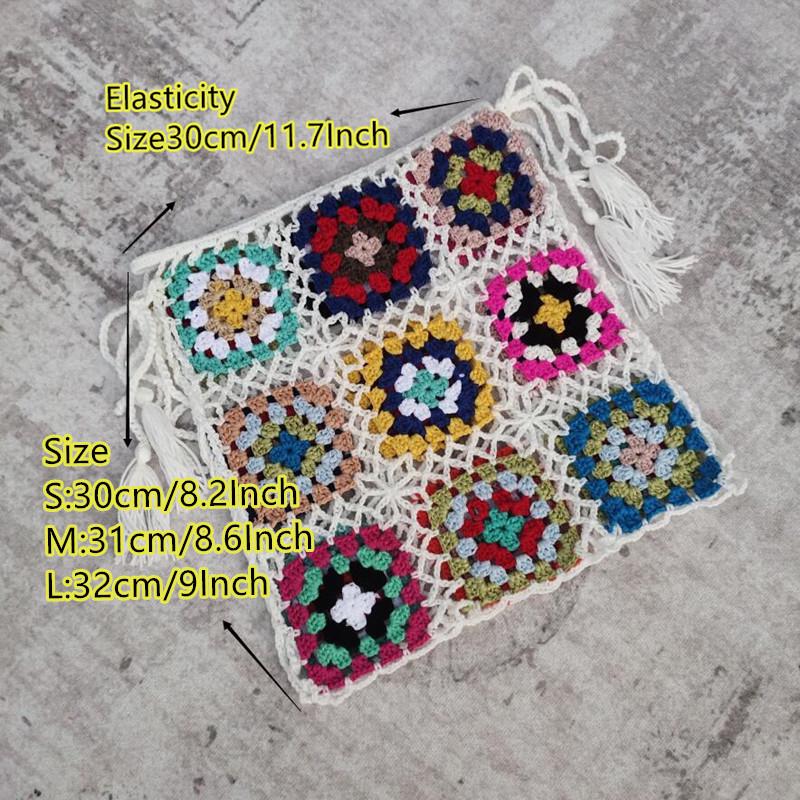 Вязаный крючком купальник бикини и мини-юбка ручной работы