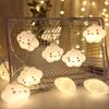 LED Creative White Cloud Smile Pentagonal Star Light String Children's Bedroom Tent Birthday Decoration Cloud Hanging Light