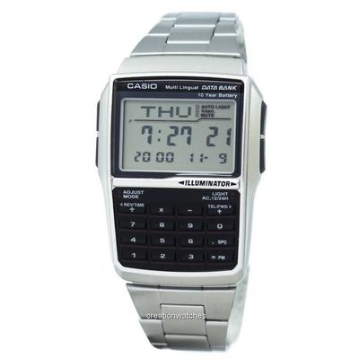 Youth Digital Data Bank 5 Alarm Multi-Lingual DBC-32D-1ADF DBC-32D-1 Мужские часы