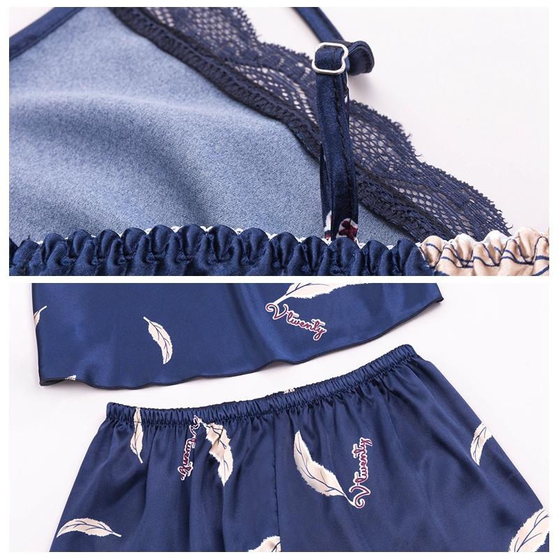 Большой размер двухсекционный женский V-образный вырез сексуальный кружевной комплект с подтяжками шорты повседневная ночная рубашка домашняя одежда пижама