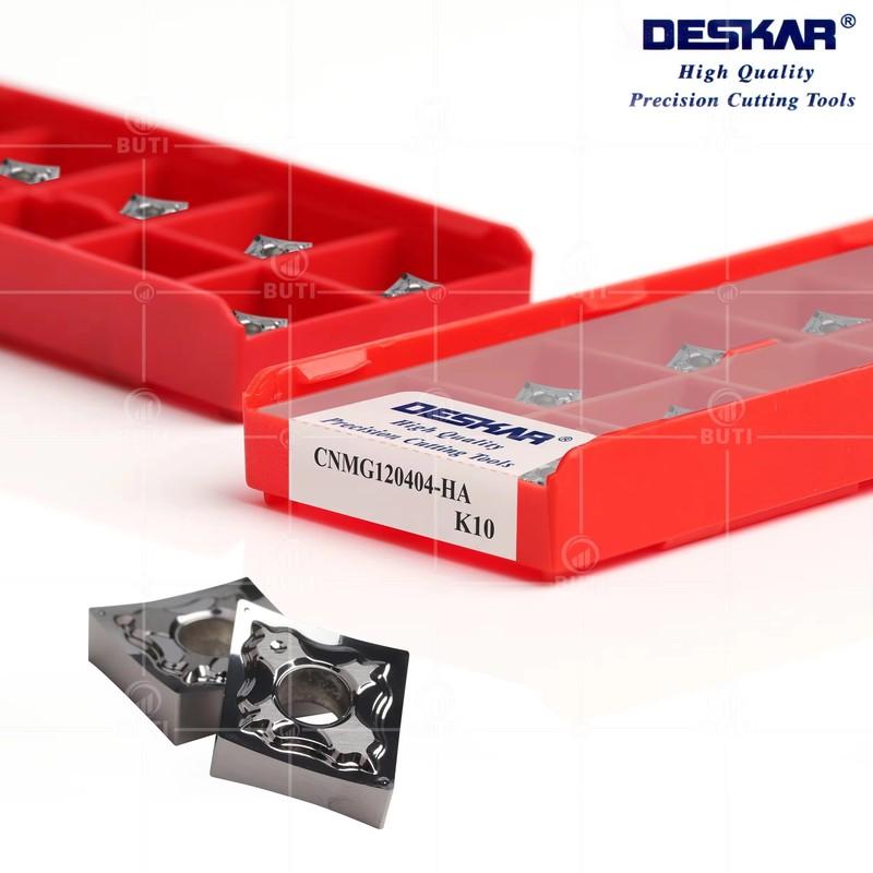 CNMG120404 K10 CNMG120408 HA K10 Processing Aluminum External Turning Tool Numerical Control Cutting Blade DESKAR 100% Original
