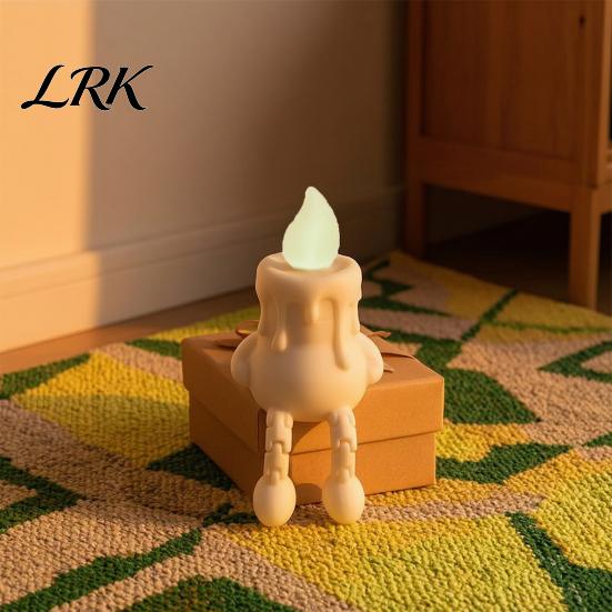 3D Креативные Хэллоуинские Подарки Печатная Фигурка Свечи, Жуткий Декор Светящийся в Темноте с Подвижными Сочленениями Фигурок, Настольное Украшение Множество Цветов,