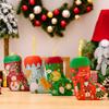 Elegant European American Style Christmas Socks Decorative Metal Gift Boxes For Seasonal Cheer