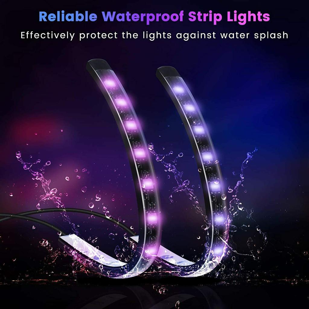 Car Interior Decorative Lamps Strips Atmosphere Lamp Cold Light Decorative Dashboard Console Auto LED Ambient Lights Party Lamps
