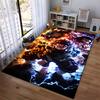 Anime-Inspired Carpet with Action Characters and Intense Colors Suitable for use as an anti-slip for living room bedroom sofas