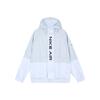 Air Spliced Contrast Print Letter Hooded Sports Jacket Men Jackets White DA0272-100