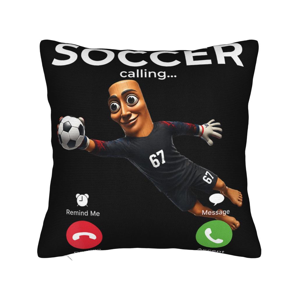Funny Tung Tung Tung Sahur Italian Brainrot Meme Pillow Cover Comfy Cushion Cover Funny Pillow Case For Wedding Party Home Decor