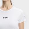Fila Черная Освежающая Дышащая Спортивная Повседневная Футболка Женские Топы Нефритово-Белый A11W431112FWT