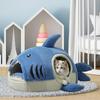 Pet Cat Nest Shark Shape Washable Cozy Kitten Cat Warm House Pet Tent Pets Cave Bed for Dog and Cat Puppy All Seasons Kitten