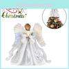 9.8in Led Angel Tree Topper Festive Xmas Fairy Ornament Gift