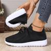 Fashion Breathable Mesh Casual Sneakers Women 2025 Comfortable Soft Sole Knitted Flats Woman Slip On Walking Running Shoes Size 36-43
