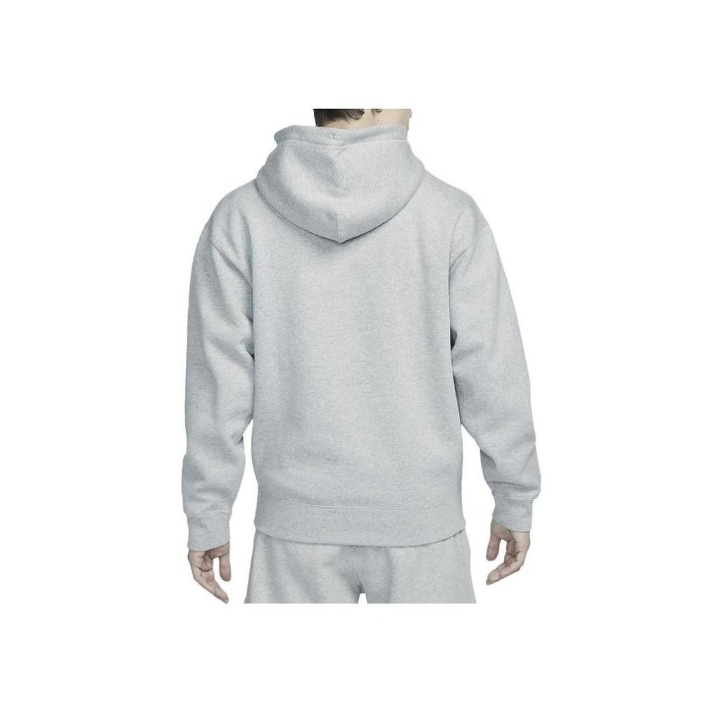 Nike Спортивная толстовка с капюшоном Solo Swoosh из флиса, темно-серая меланжевая DX1356-063