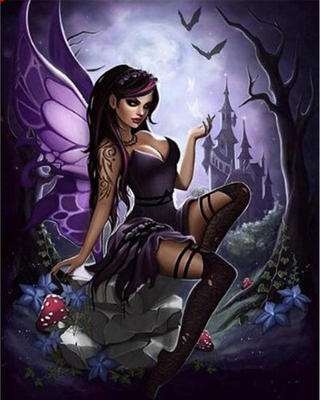 5D алмазная живопись эльфы полная круглая дрель мозаика алмазная вышивка женские животные дракон вышивка крестиком наборы домашний декор домашний декор