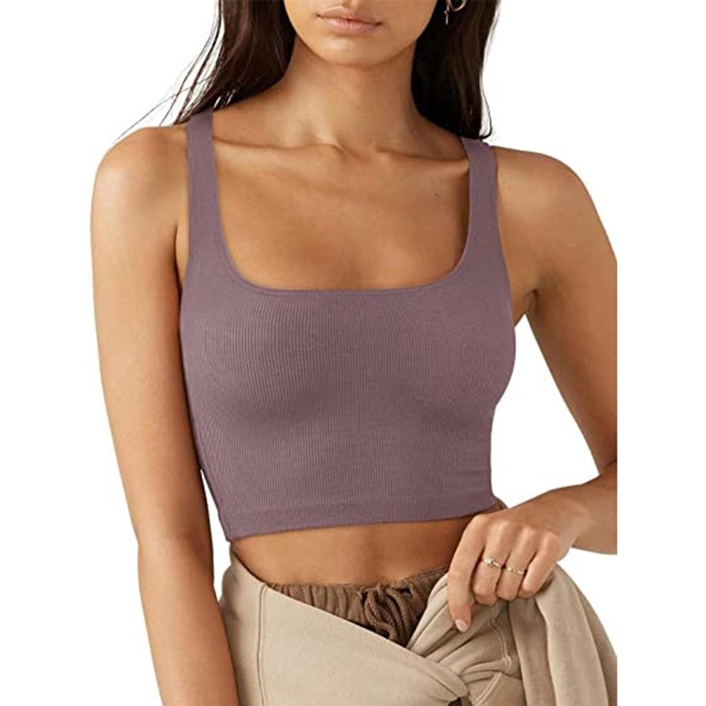 Женская мода повседневная тонкая безрукавка с нитками футболка топ