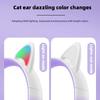 AKZ-62 RGB кошачьи ушки беспроводные наушники для ПК симпатичная 3D космическая капсула кошка Bluetooth гарнитура складная игровая гарнитура для детей девочек подарки