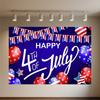 US July 4 Independence Day Background Celebration USA Flag 4th of July Independence Day Portrait Banner Decor Background Photo