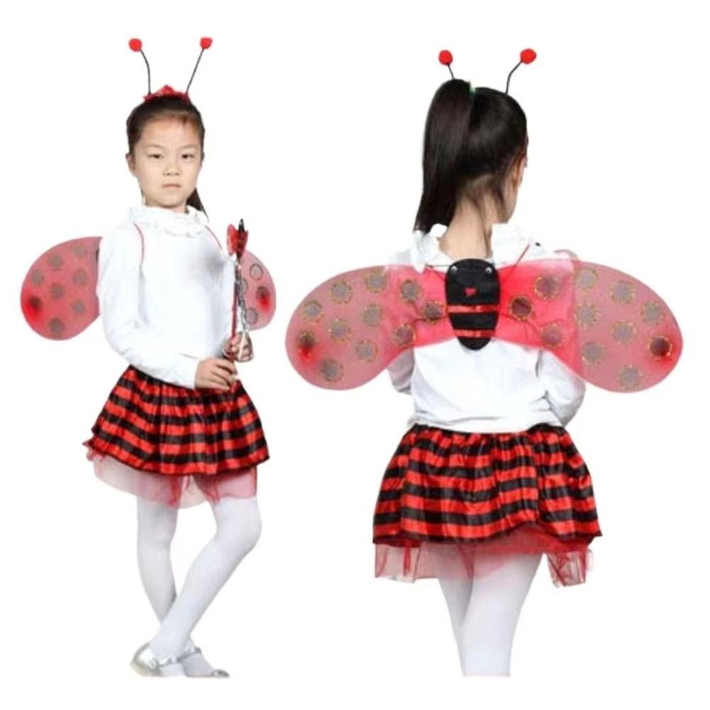 4 шт./компл. палочка Хэллоуин наряд крылья косплей реквизит кавайный костюм маленькой пчелки для девочек