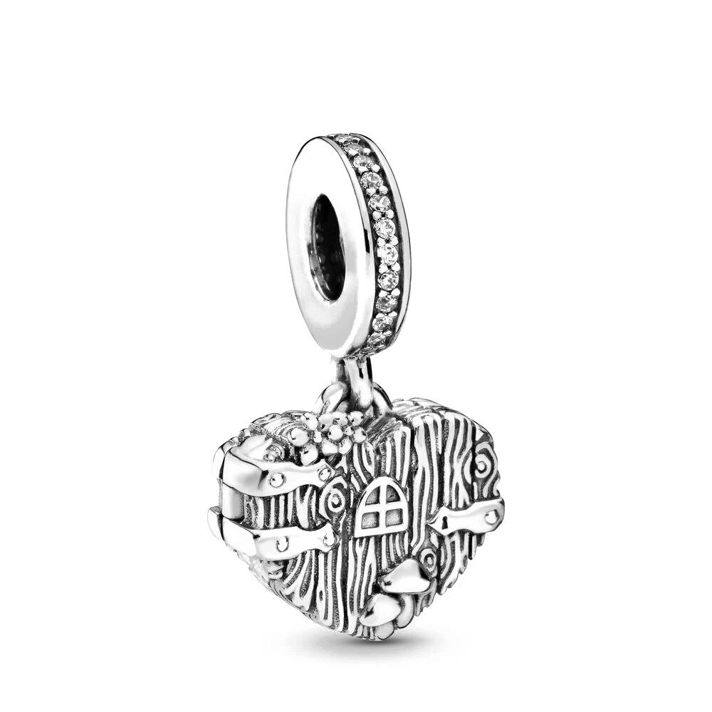 925 Silver Leaf Flower Cactus Pendant Bead for European Charms Bracelet Jewelry Accessories