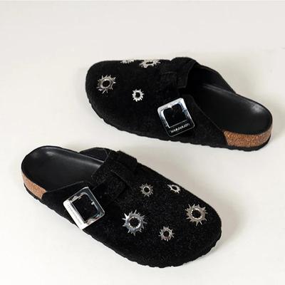 Платформа женские замшевые балетки тапочки осень дизайнер новые повседневные туфли женские 2024 тренд сандалии удобное прогулочное платье Mujer Zapatos