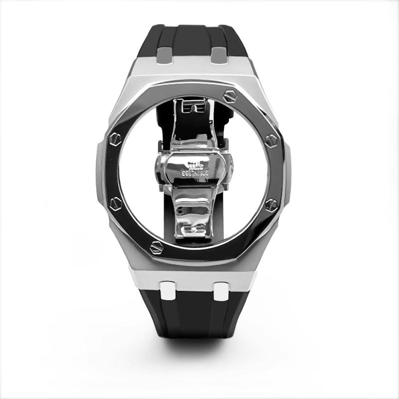 Мод-комплект GA2100 Корпус из нержавеющей стали Ремешок для часов Для Casio G-SHOCK Farm Oak GA-2100 GA-2110 GA-B2100 Металлическая рамка для часов Ремешок для часов