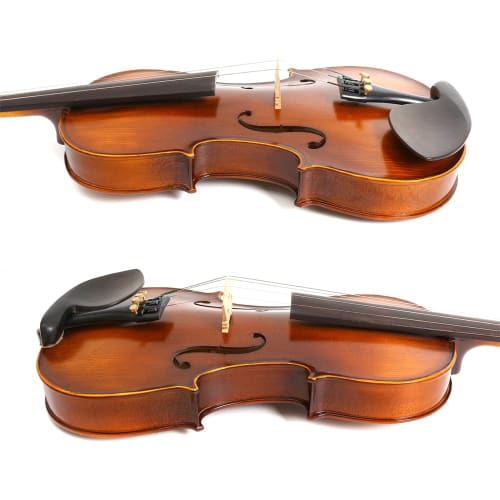 Yinfente 4/4, 3/4, 1/2, 1/4 Набор акустической скрипки, 4 струны, верх из клена и ели, фурнитура из черного дерева, массив дерева, ручная работа для начинающих, детей и студентов, I