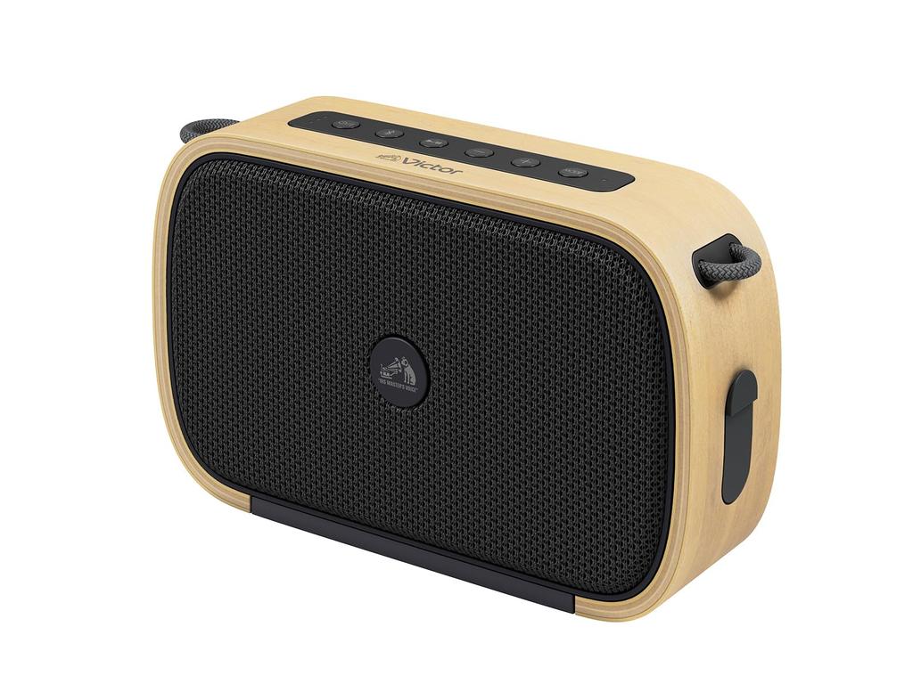JVC Kenwood Victor Bluetooth До 15 часов стерео Водонепроницаемый и AUX Дерево Липа SP-WS04BT-C Динамик, Беспроводной, Компактный, Воспроизведение, Сопряжение,