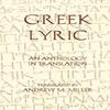 Greek Lyric Paperback Book 9780872202917