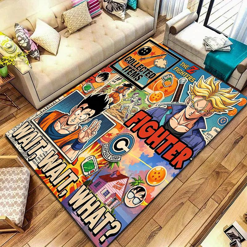 Dragon Ball Characters Carpet Rug For Living Room Bedroom Home Sofa Decoration,kids Play Nonslip Floor Mat