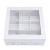 Wooden Tea Storage   with Clear Acrylic Top Window 9 Compartments Eco Friendly Tea Bag Holder Multi Functional Storage Box